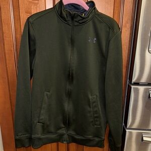 Under Armour Storm 1 Olive Green Full-Zip Jacket. Womens Size Small